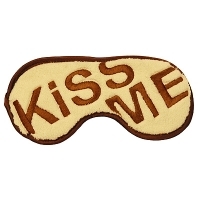 Маска для сна "Kiss me", цвет: бежевый артикул 1863b.