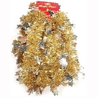 Новогодняя мишура, цвет: желтый, 270 см 11311 артикул 1986b.